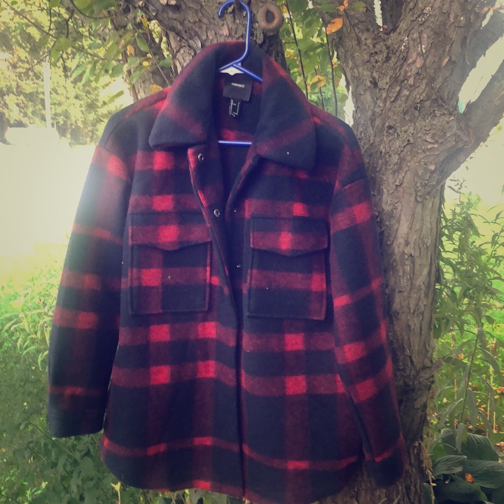 Plaid size small women’s jacket